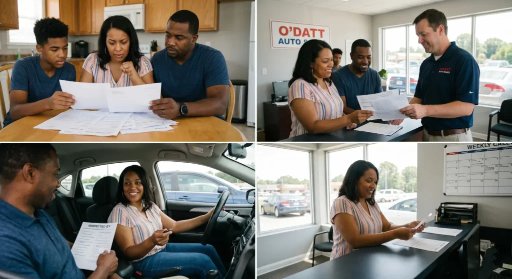 Learn what is buy here pay here, how in-house car financing works, and how BHPH differs from traditional bank financing for used-car buyers.