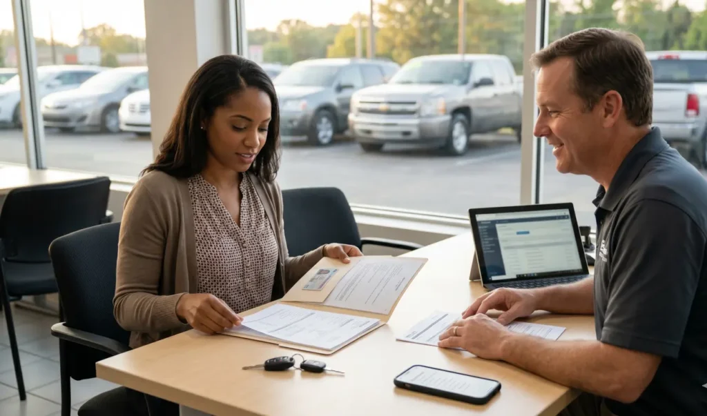 Learn the documents needed to get approved for a car, including income proof, residence proof, ID, insurance and trade-in paperwork.